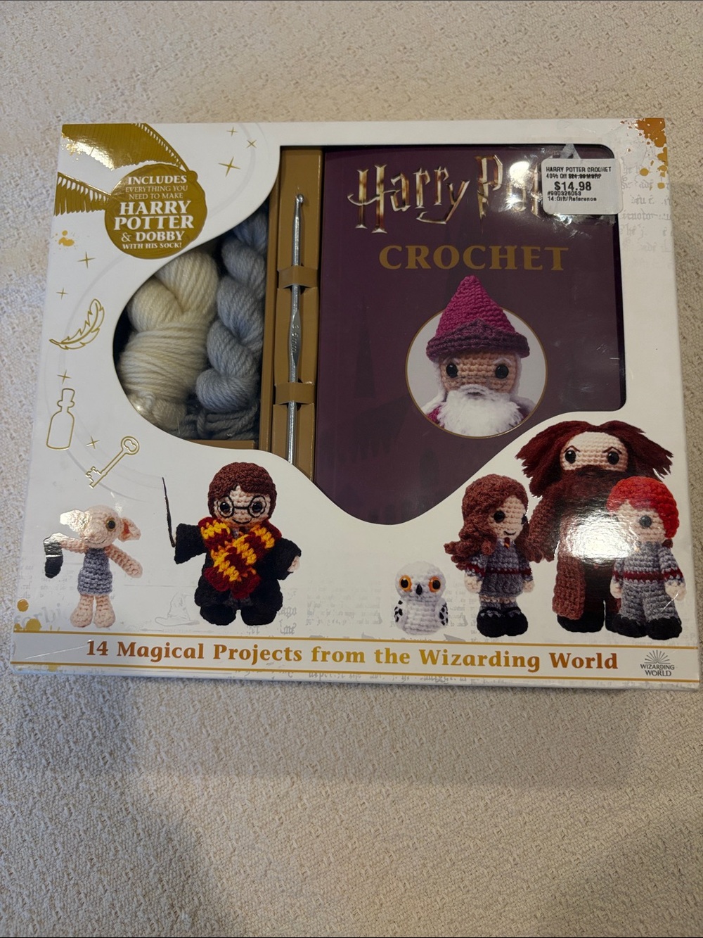 Harry Potter Crochet Kit Sealed Wizarding World Amigurumi Craft Set 14 Projects